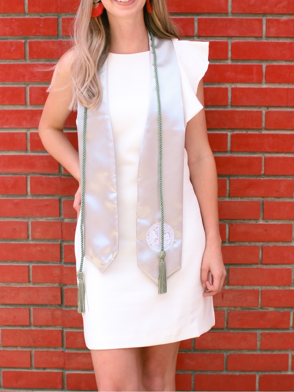 Lulu's White Ruffle-Detail Mini Dress Graduation